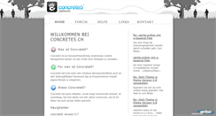 Desktop Screenshot of concrete5.ch