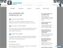 Tablet Screenshot of concrete5.ch