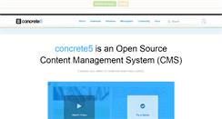 Desktop Screenshot of concrete5.org